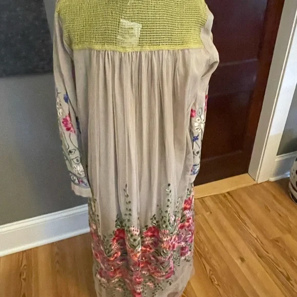 Aratta Kensington Garden Duster-stunning details! Sz M NWT - Picture 6 of 8